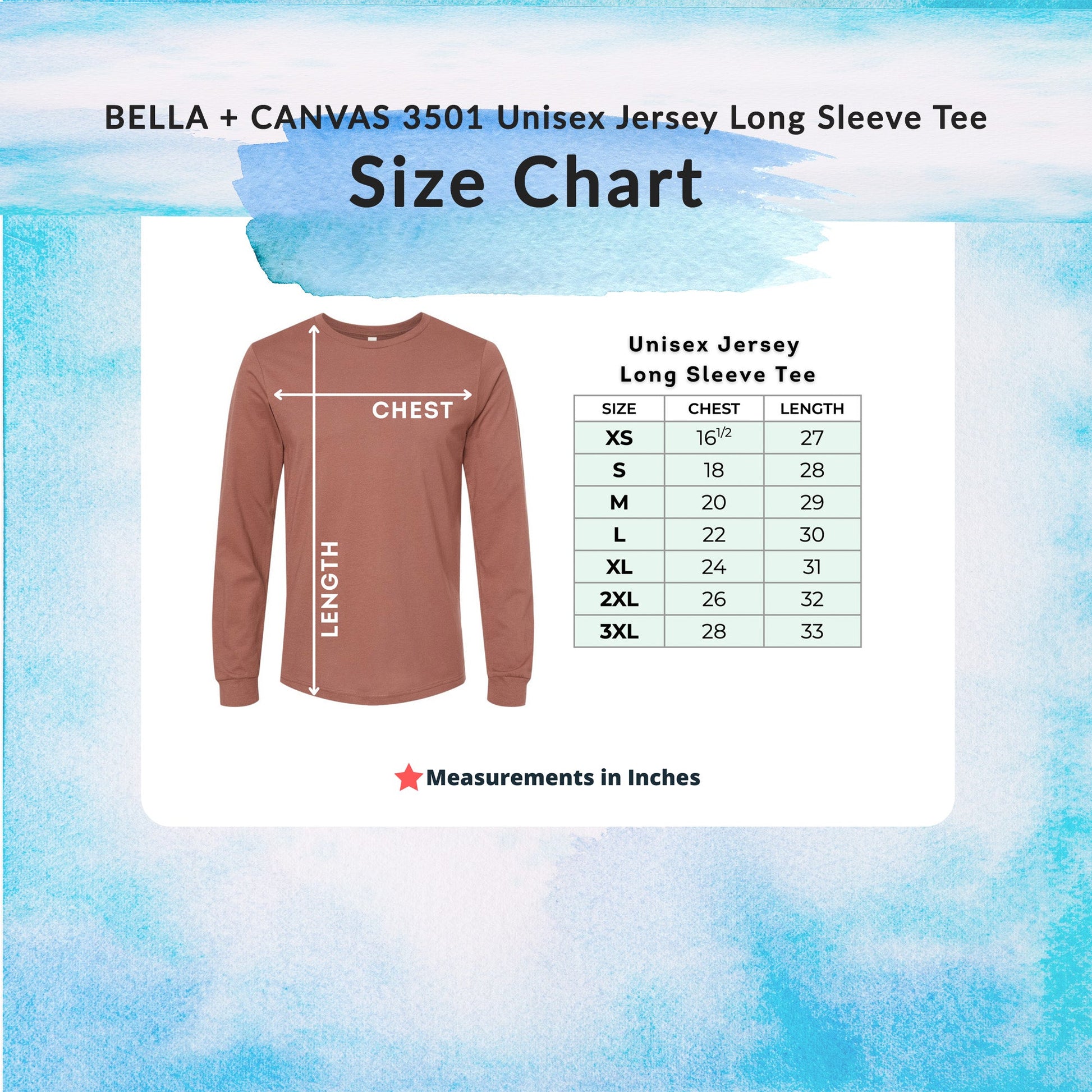 Blank Bella Canvas 3501 Unisex Long Sleeve Shirt - Crown Transfers