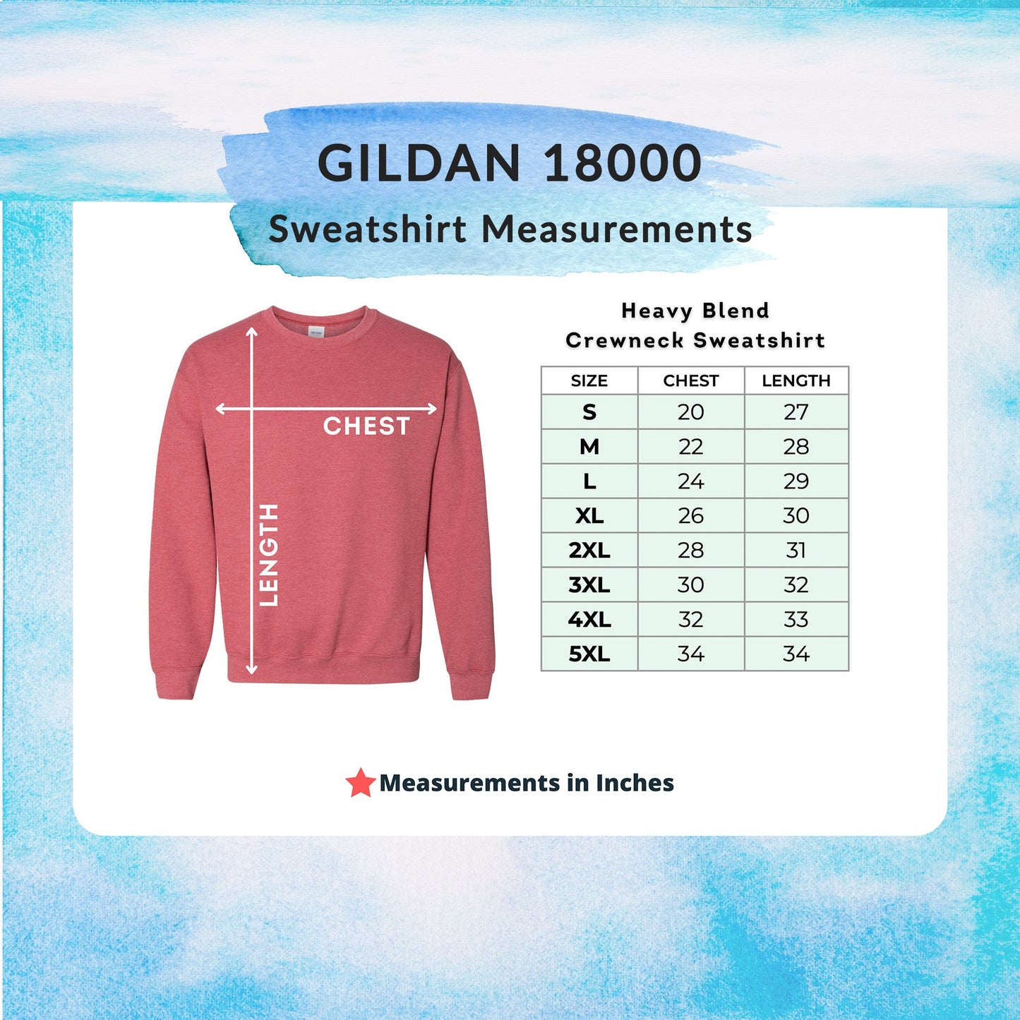Blank Gildan 18000 Heavy Blend Crewneck Sweatshirt - Crown Transfers