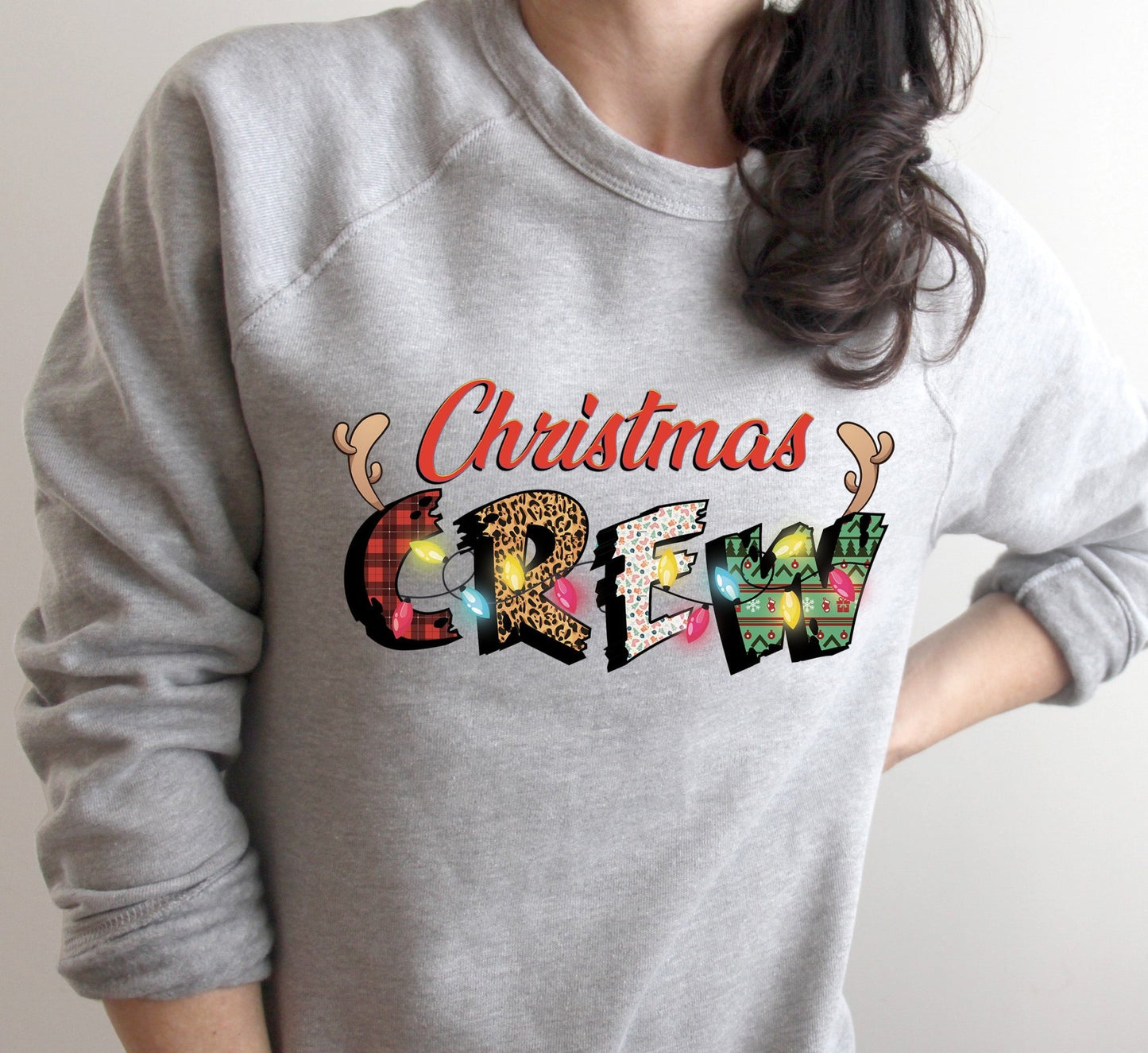 Christmas Crew DTF Full Color Transfer - Crown Transfers