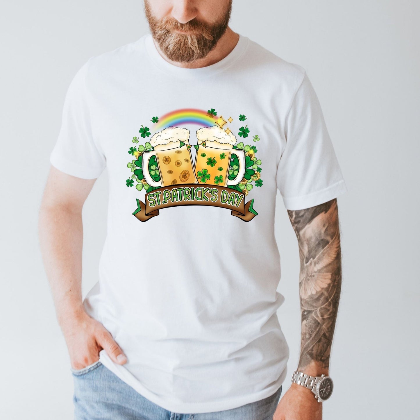 Drinks St. Patrick's Day Sublimation Transfer - Crown Transfers
