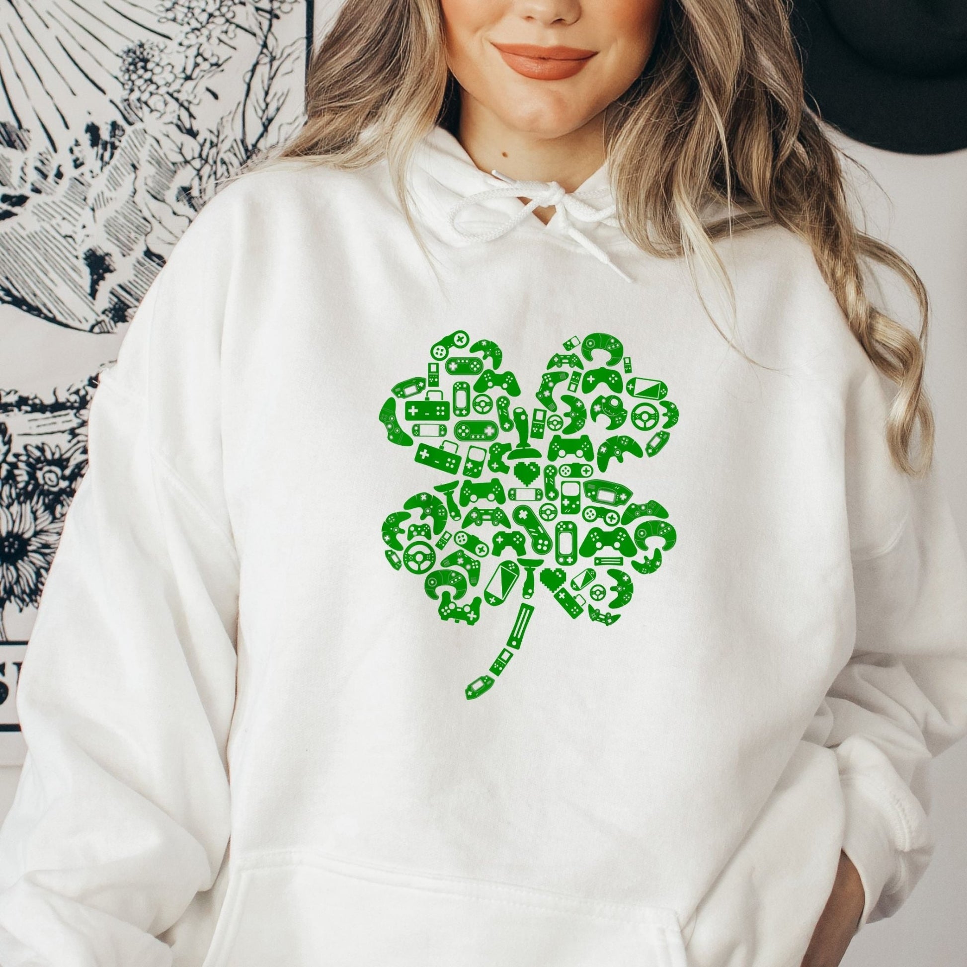 Game Controller Clover St. Patrick's Day Sublimation Transfer - Crown Transfers