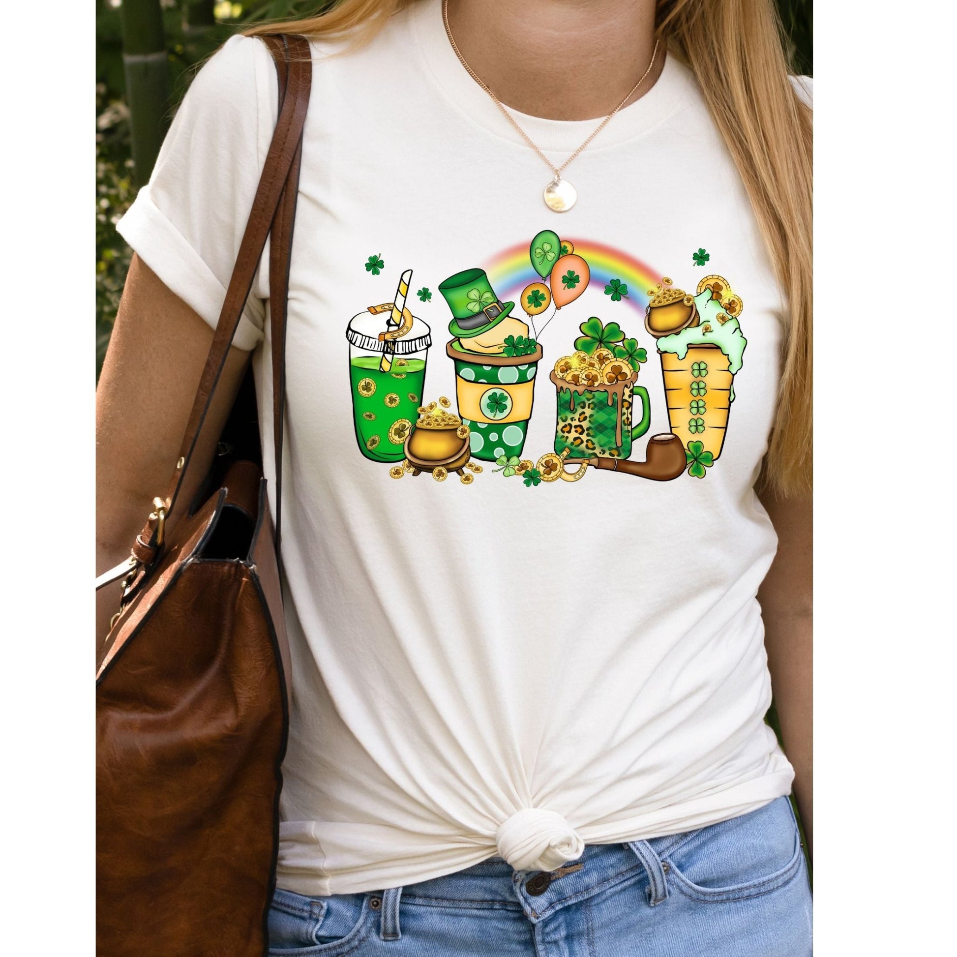 Irish Coffee Cups St. Patrick's Day Sublimation Transfer - Crown Transfers