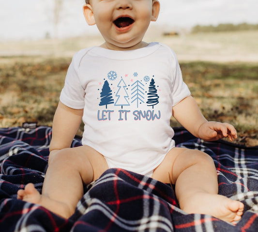 Let It Snow DTF Full Color Transfer - Crown Transfers