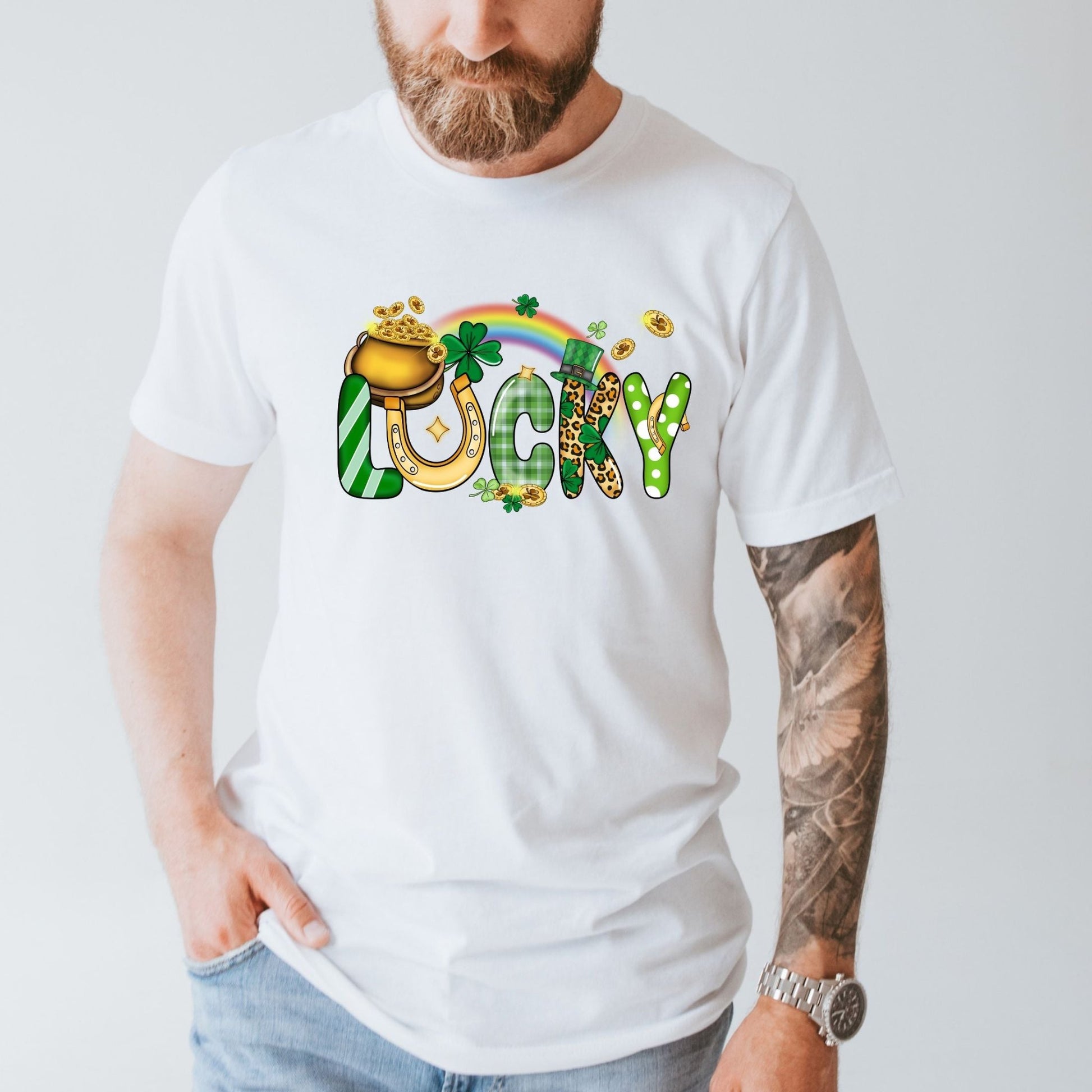 Lucky Alphas St. Patrick's Day Sublimation Transfer - Crown Transfers