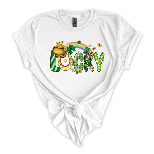 Lucky Alphas St. Patrick's Day Sublimation Transfer - Crown Transfers