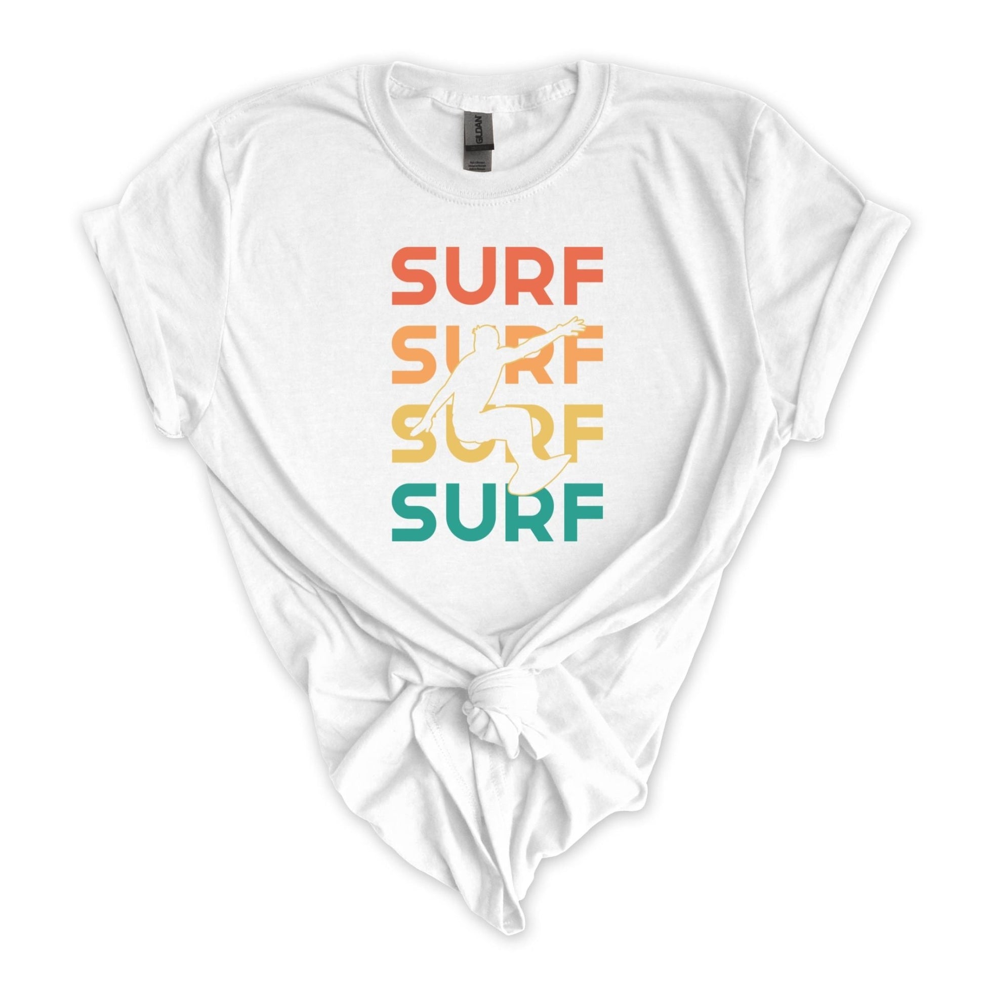 Surfer Silhouette Surfing DTF Transfer - Crown Transfers