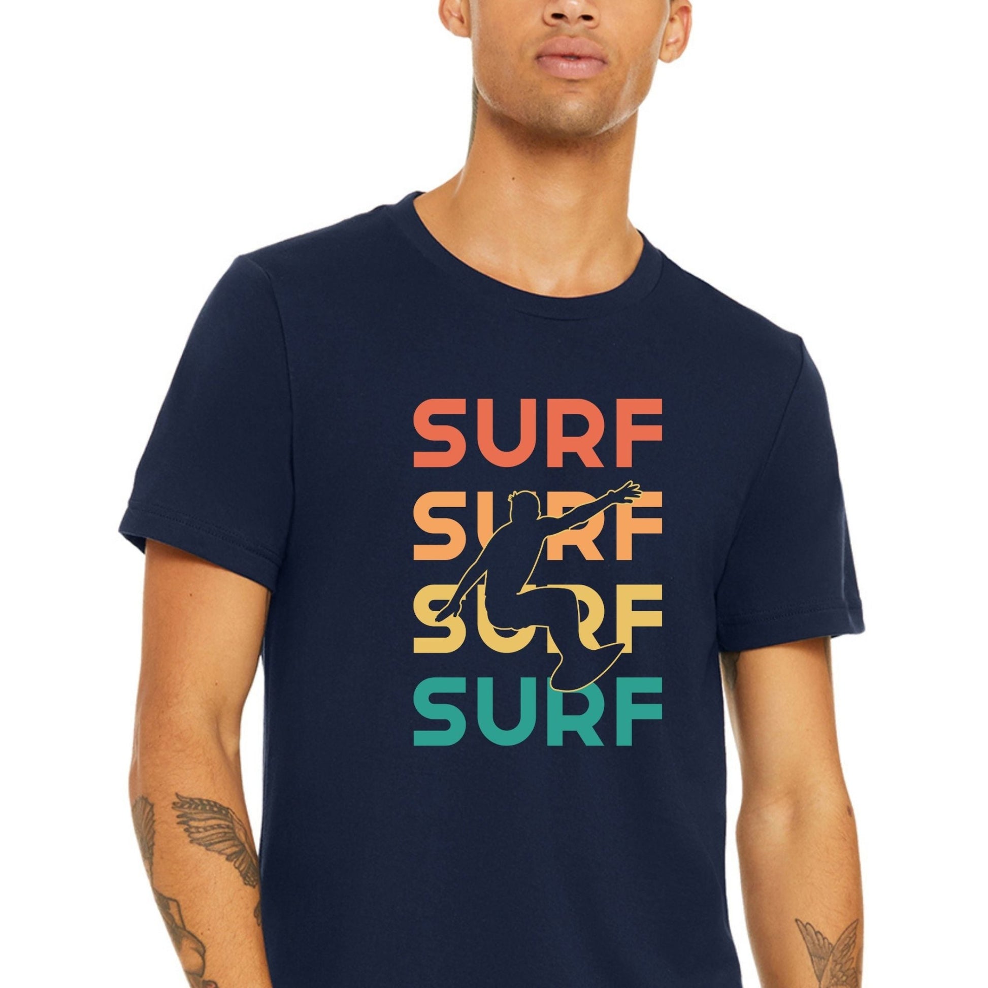 Surfer Silhouette Surfing DTF Transfer - Crown Transfers